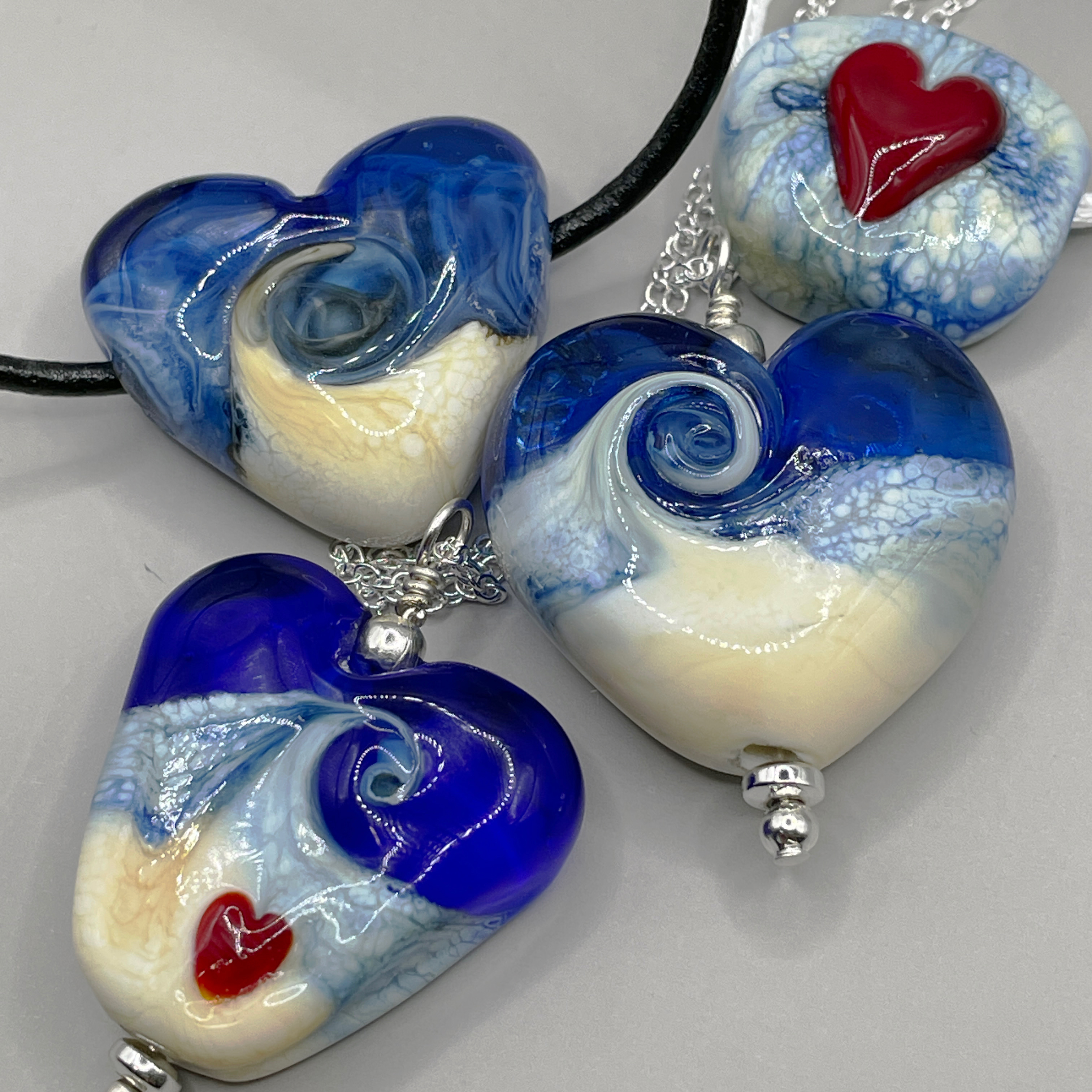 Four Heart Necklaces